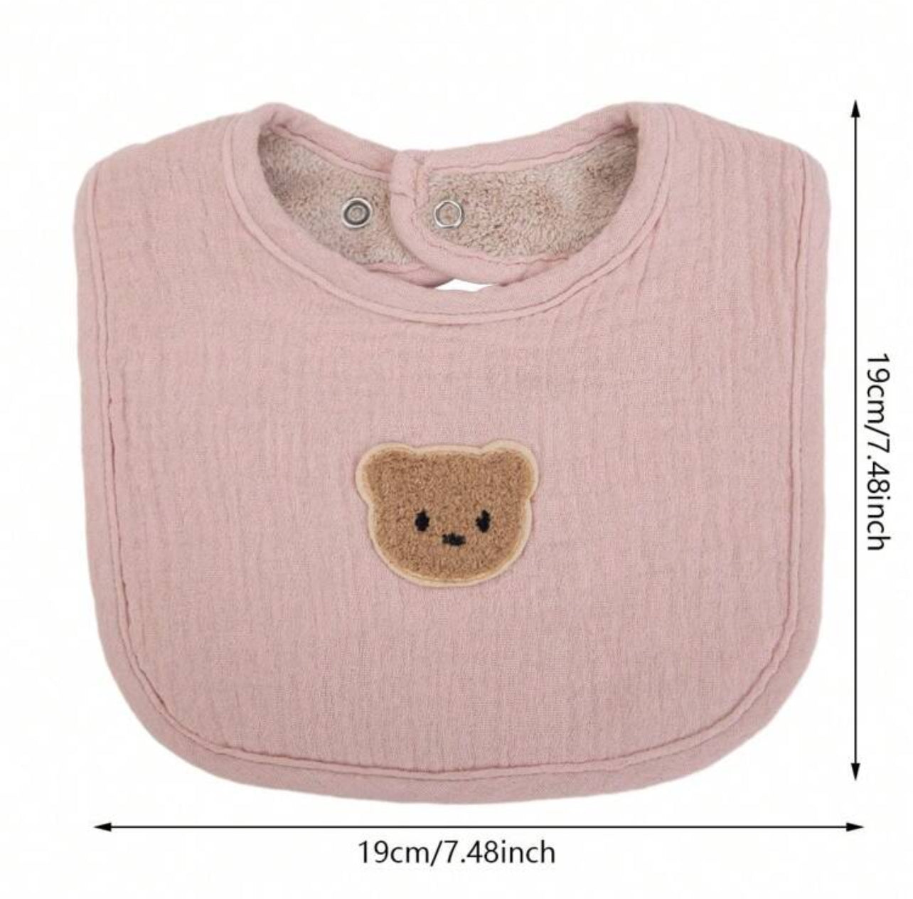 Bavetto teddy quadrato