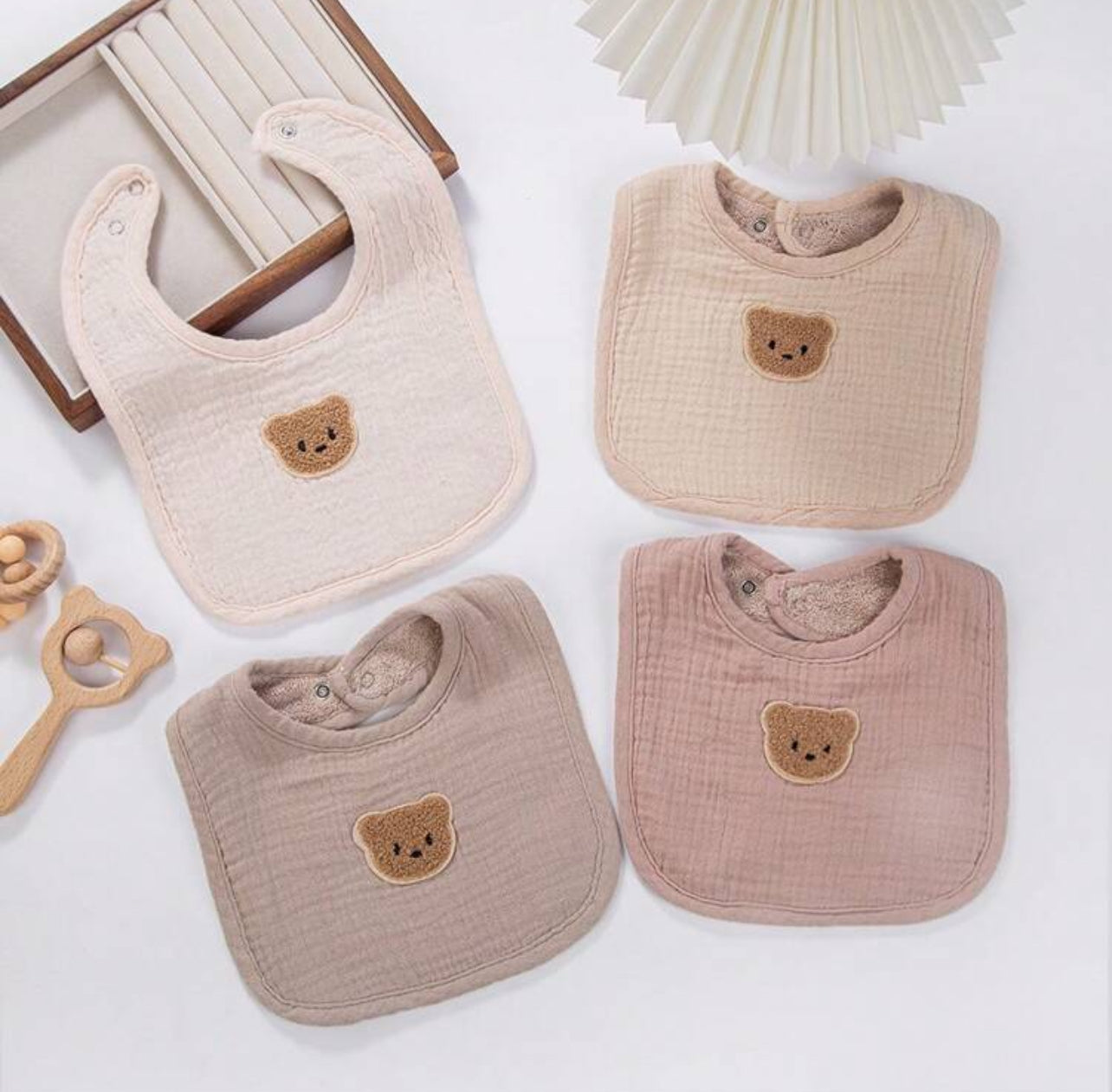 Bavetto teddy quadrato