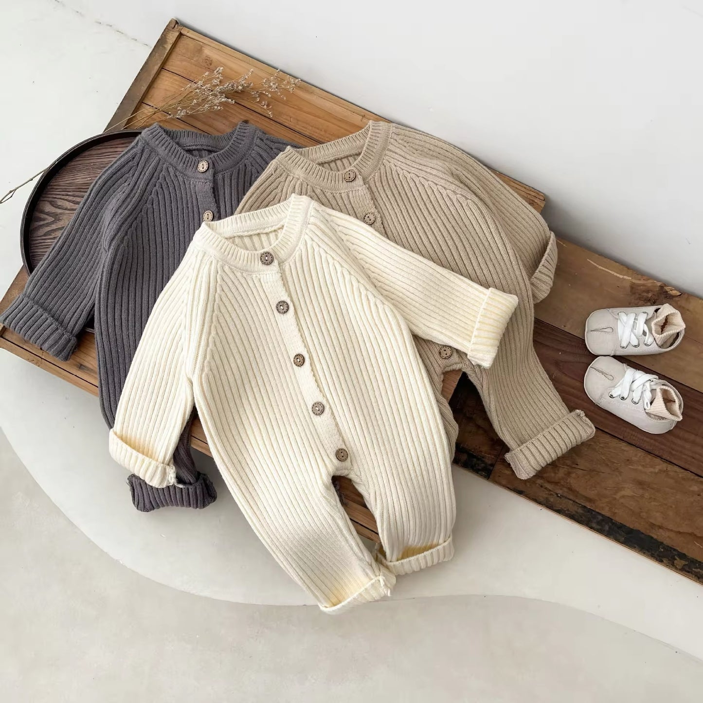 Tutina cotone bottoni