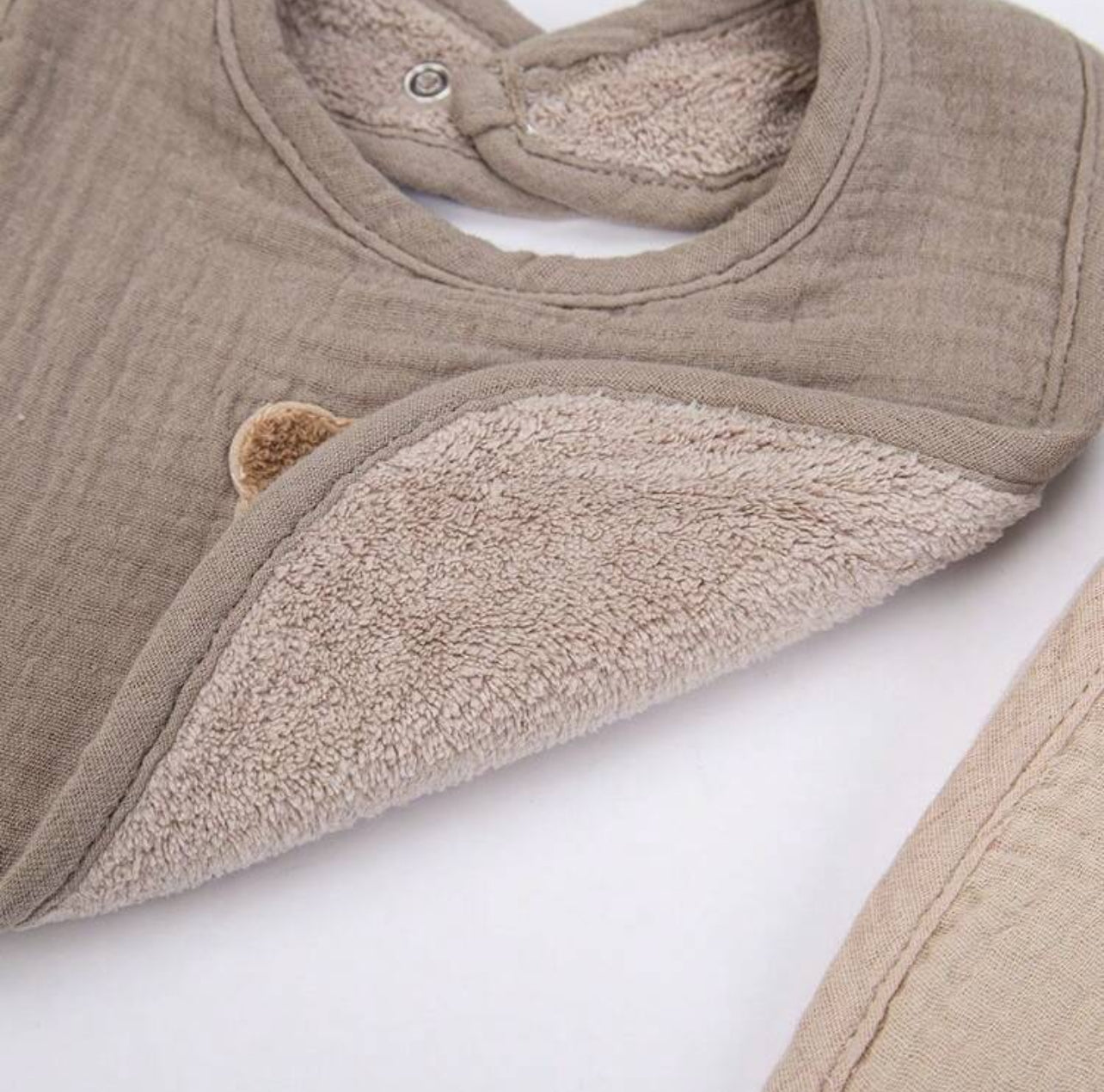 Bavetto teddy quadrato